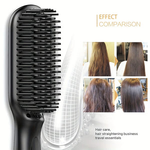 Ceramic Ionic Hair & Beard Straightener Brush